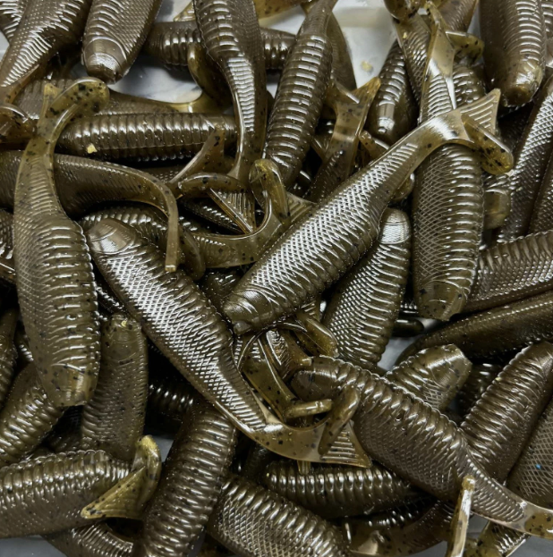 3.2” Slouch Paddle Tail Swimbaits (10pcs) | Bass Pike Walleye Fishing