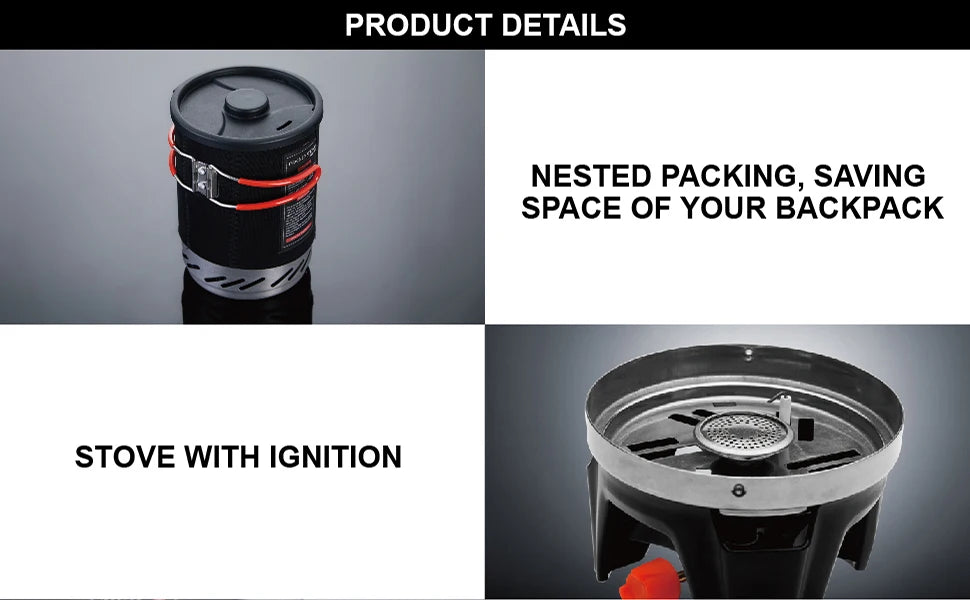 Fire Maple Star X1 Camping Stoves Outdoor Hiking Cooking System With Stove Heat Exchanger Pot Bowl Portable Gas Burners FMS-X1