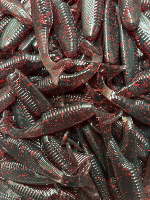 3.2” Slouch Paddle Tail Swimbaits (10pcs) | Bass Pike Walleye Fishing