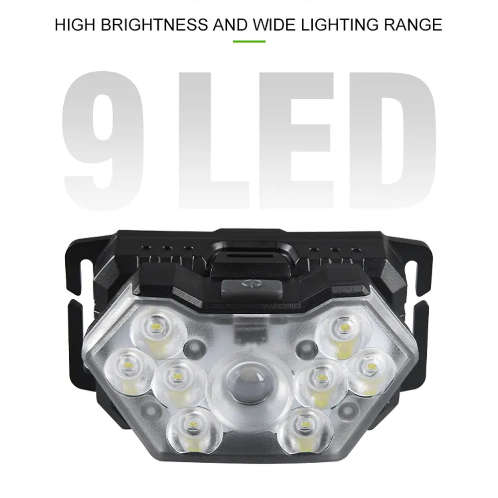 9 LED Head Lamp (USB Rechargeable)
