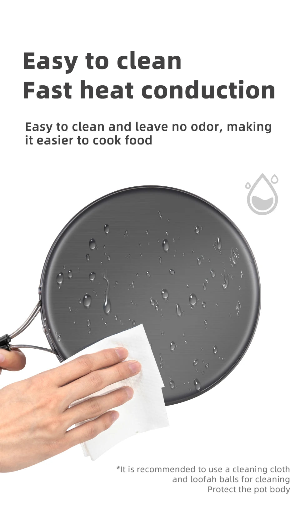 Camping Cookware Set Portable Cookware Kit Outdoor Pot Cooking Water Kettle Pan Set Tableware Hiking Picnic Equipment