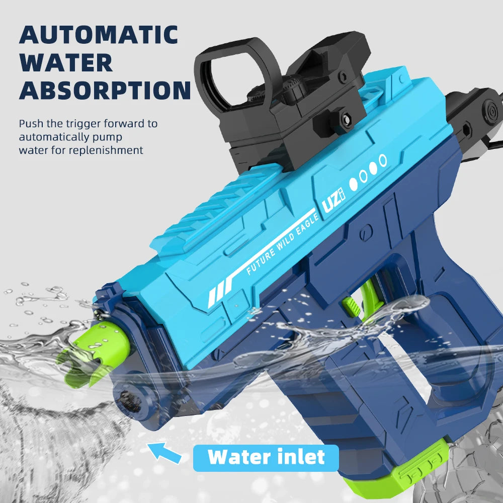 Lithium Ion Powered Automatic Squirt Gun Water Pistol