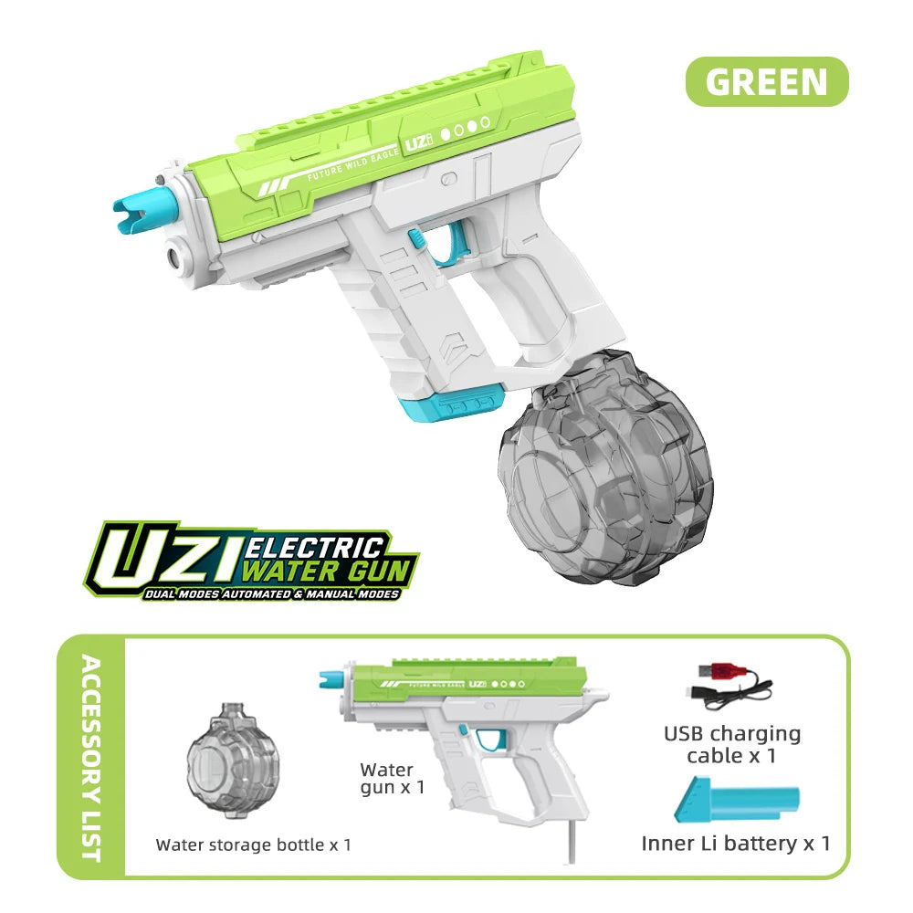Lithium Ion Powered Automatic Squirt Gun Water Pistol