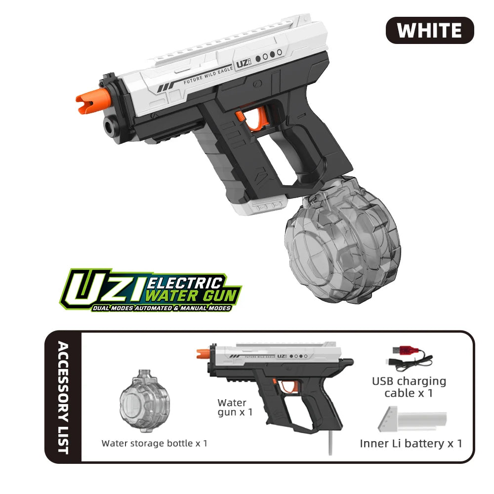 Lithium Ion Powered Automatic Squirt Gun Water Pistol