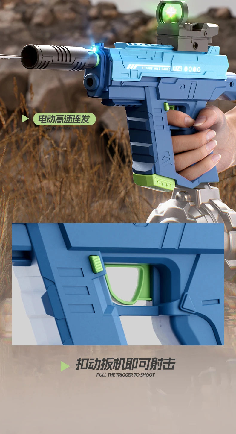 Lithium Ion Powered Automatic Squirt Gun Water Pistol