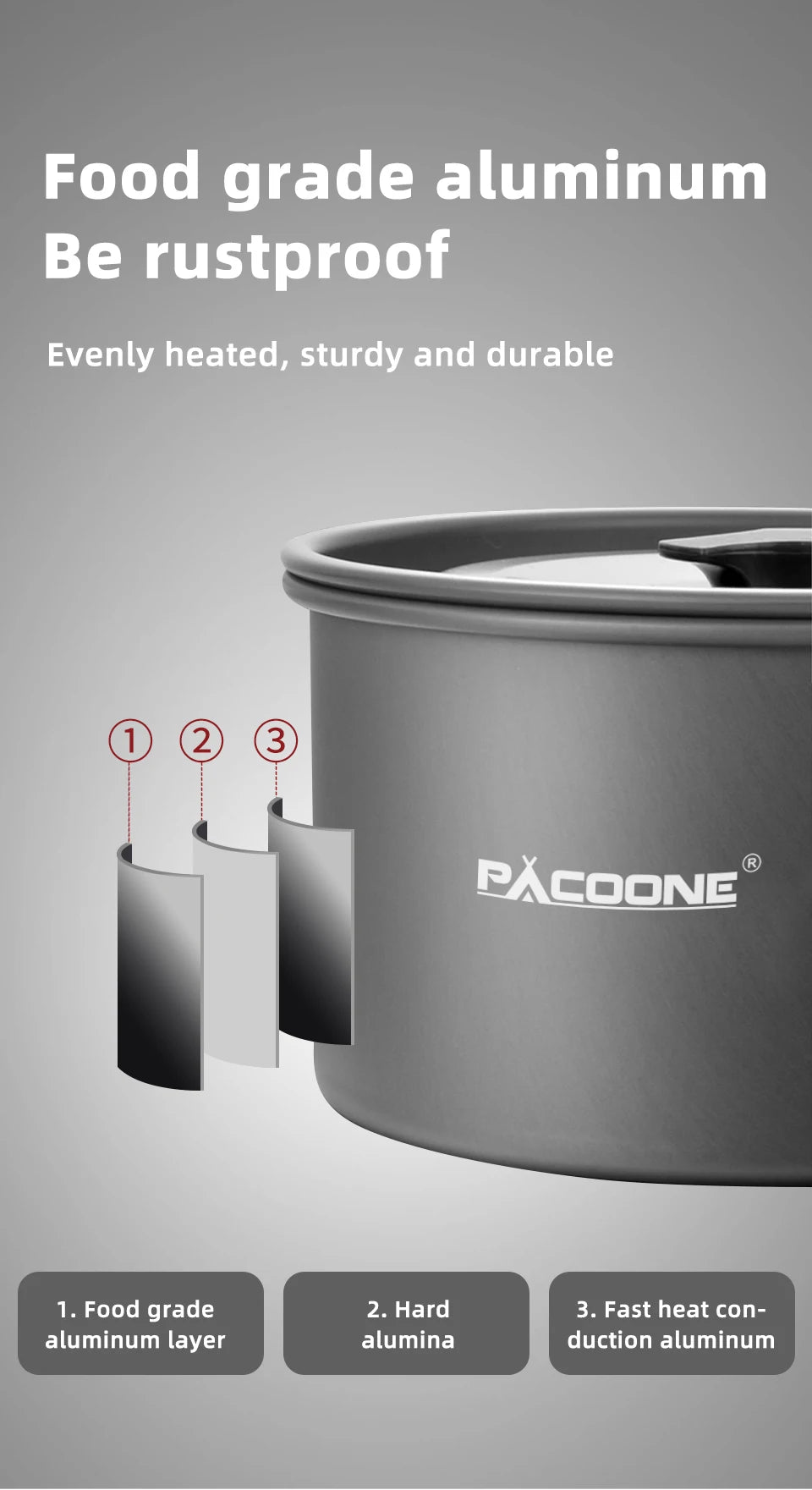 Camping Cookware Set Portable Cookware Kit Outdoor Pot Cooking Water Kettle Pan Set Tableware Hiking Picnic Equipment