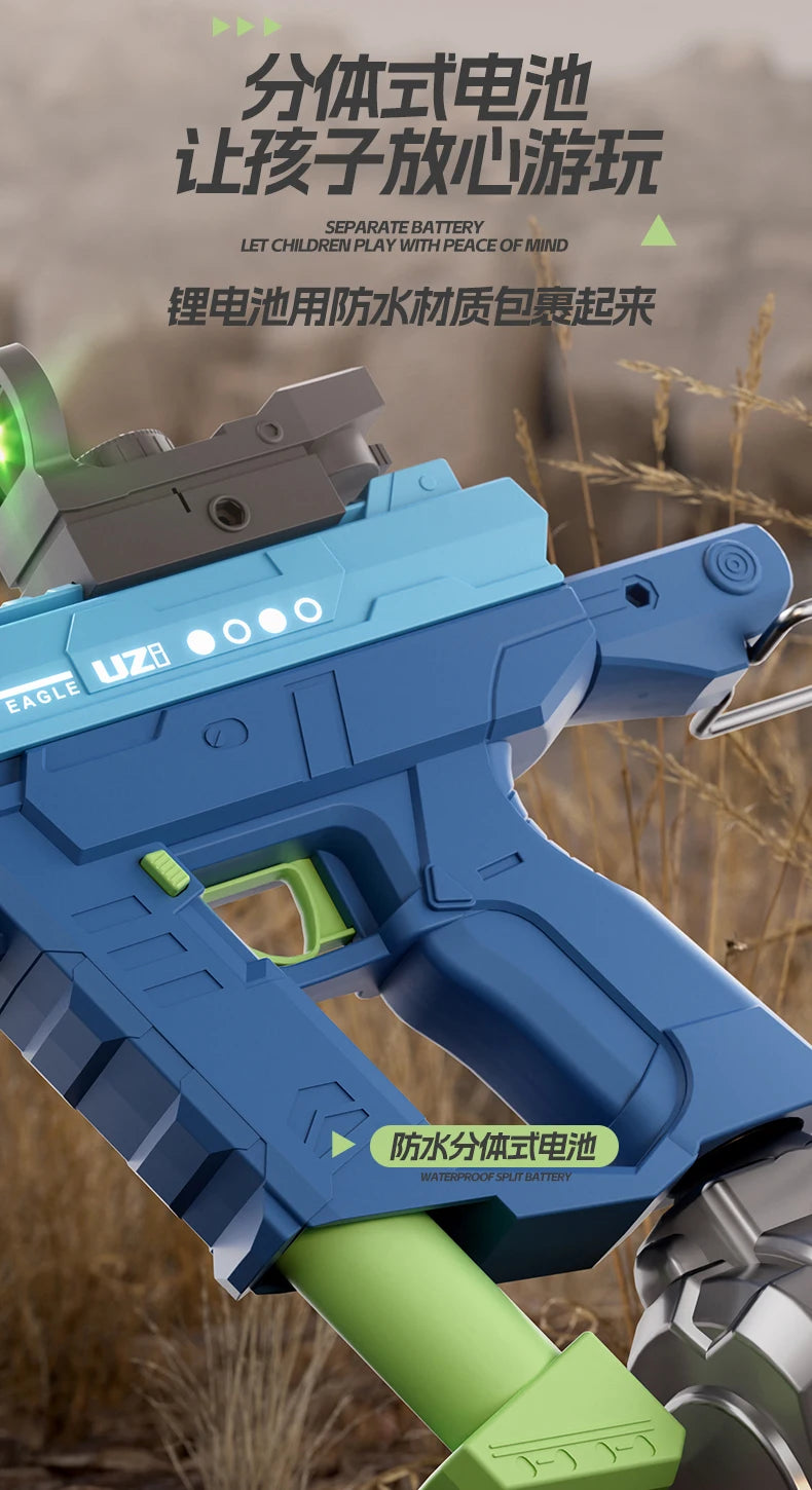 Lithium Ion Powered Automatic Squirt Gun Water Pistol
