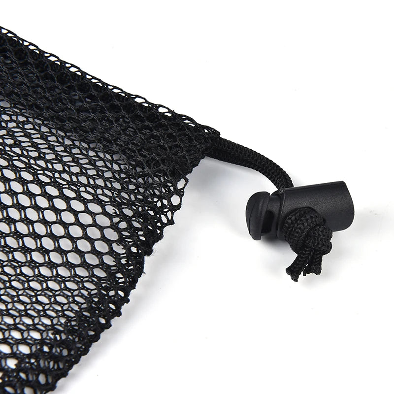 Durable Nylon Mesh Drawstring Bag Multi Purpose Outdoor Travel Stuff Sack Storage Bag Camping Bottle Pot Pan Carrier Pouch