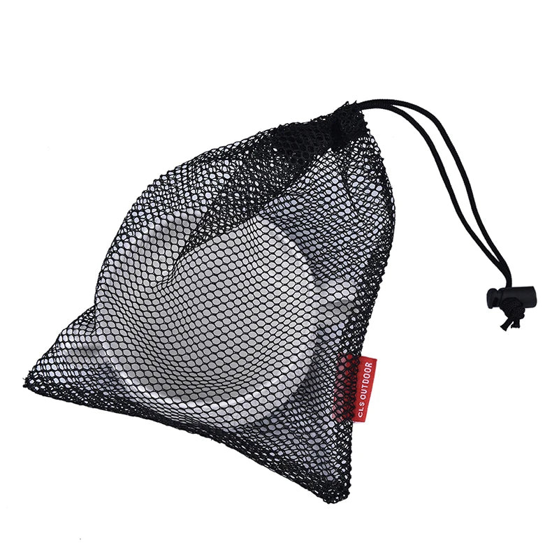 Durable Nylon Mesh Drawstring Bag Multi Purpose Outdoor Travel Stuff Sack Storage Bag Camping Bottle Pot Pan Carrier Pouch