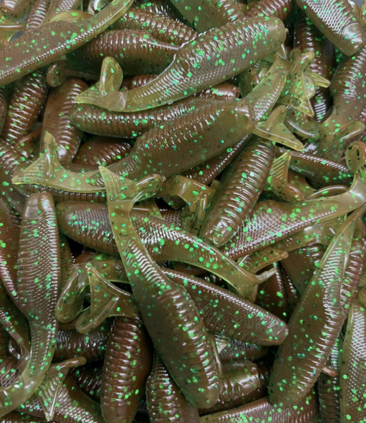 3.2”  Slouch Paddle Tail Swimbaits (10pcs) | Bass Pike Walleye Fishing