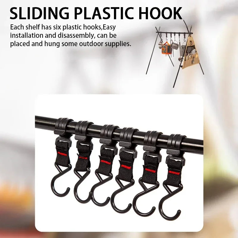 Camping Hanging Rack Folding Tripod