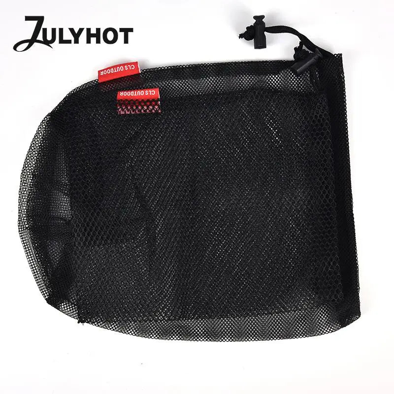 Durable Nylon Mesh Drawstring Bag Multi Purpose Outdoor Travel Stuff Sack Storage Bag Camping Bottle Pot Pan Carrier Pouch