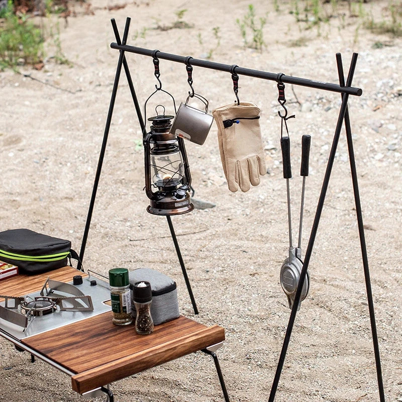 Camping Hanging Rack Folding Tripod