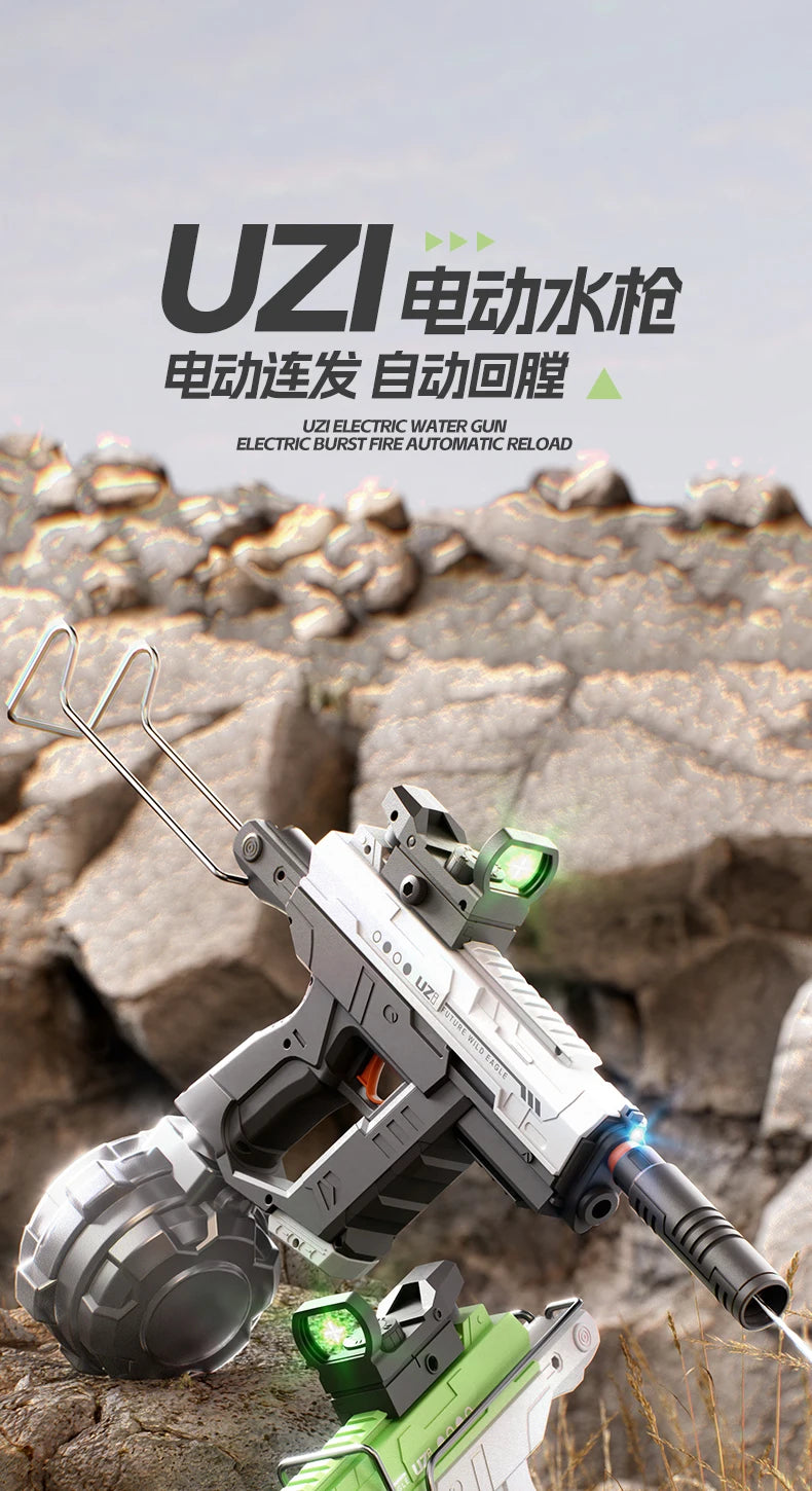 Lithium Ion Powered Automatic Squirt Gun Water Pistol