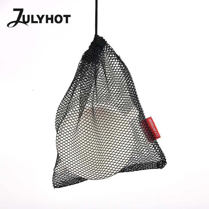 Durable Nylon Mesh Drawstring Bag Multi Purpose Outdoor Travel Stuff Sack Storage Bag Camping Bottle Pot Pan Carrier Pouch